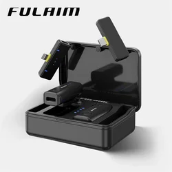 FULAIM X2 Wireless Lavalier Microphone for iPhone Series/Android/Samsung Galaxy/PC ,Mini USB-C Lapel Mic for Youtube/TikTok/Vlog