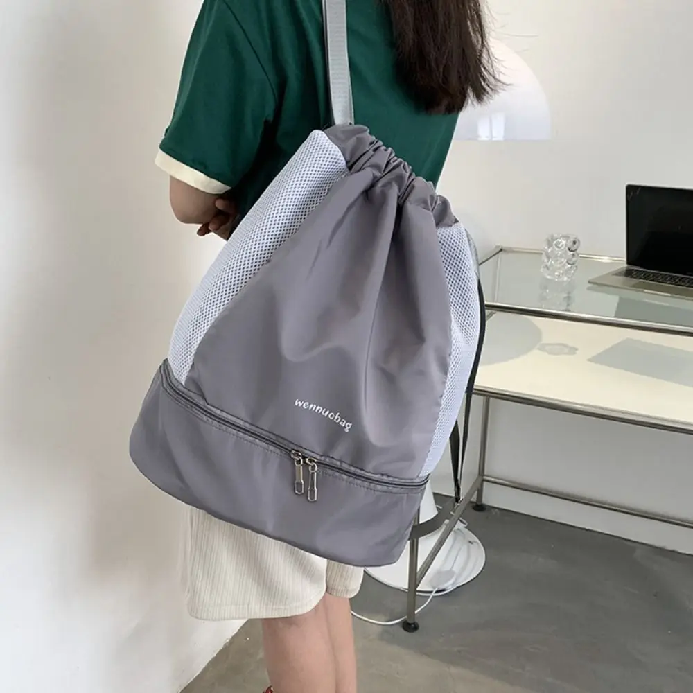 

Fashion Oxford Drawstring Backpack Cinch String Casual Sports Gym Bag Water-Resistant Shoes Compartment Travel Bag School