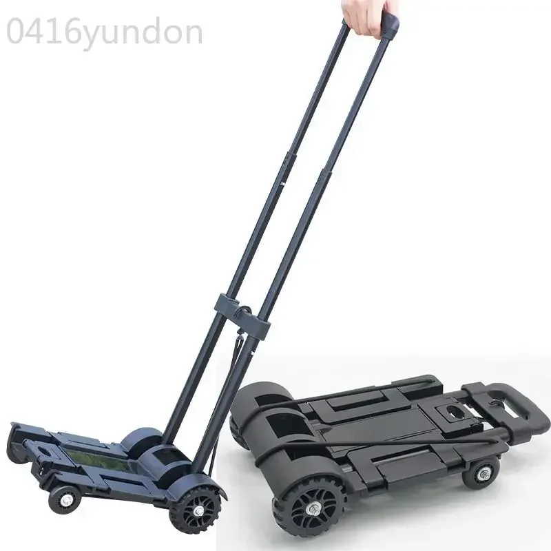 

Mini Foldable Trolley Light Weight Portable Telescopic Heavy Duty Luggage Carts