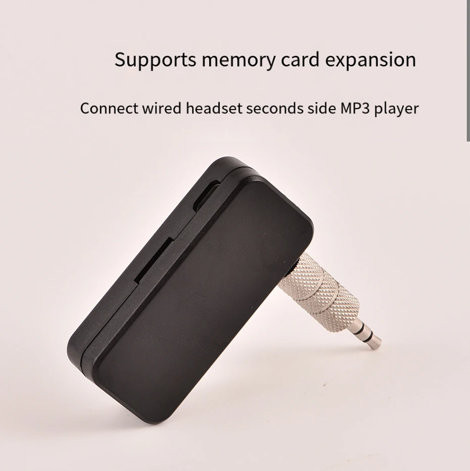 3in1 Wireless Bluetooth-compatible Adapter X6 USB Receiver 3.5mmAudio Jack TF Card Reader MIC Call Support Car Speaker Headphone