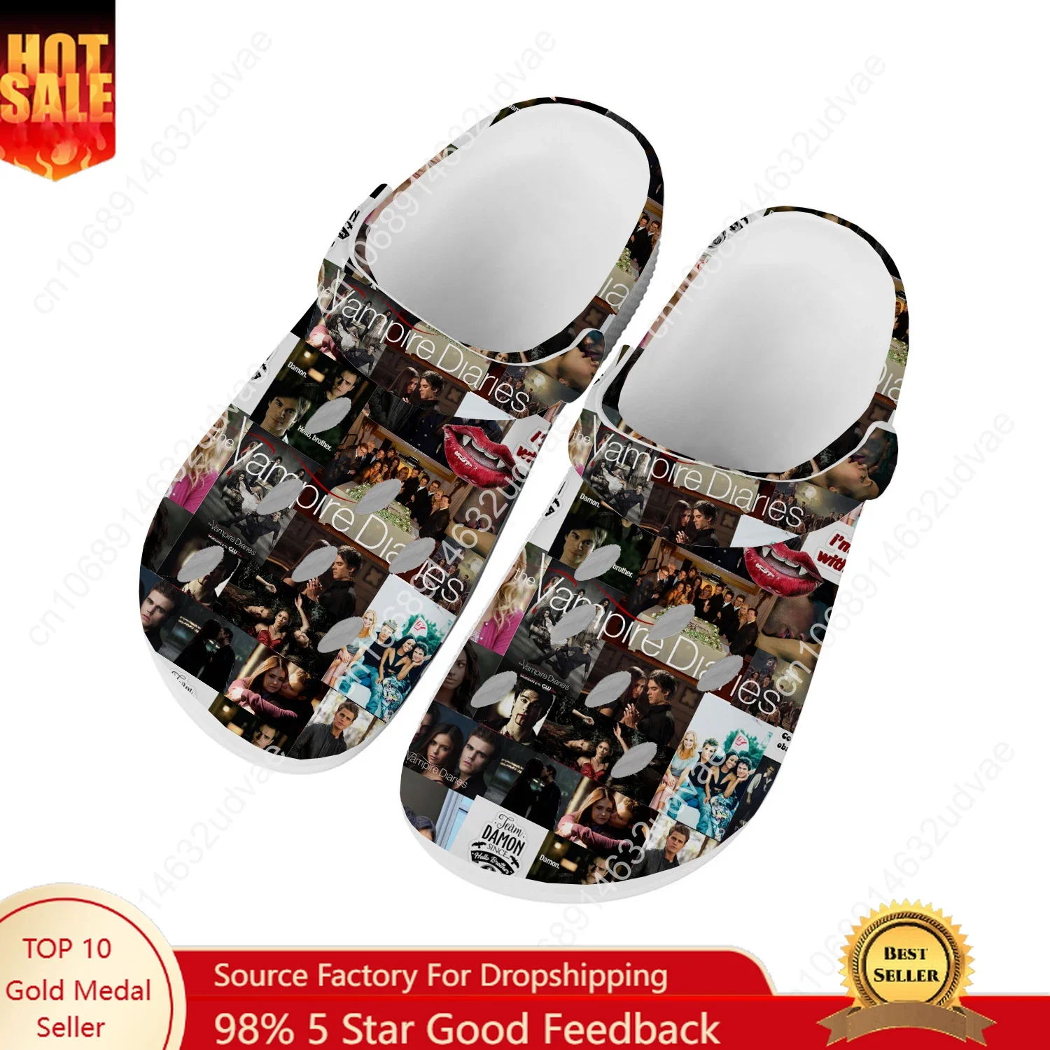 

The Vampire Water Shoes Men Women Teenager Comfortable Fashion Home Garden Clogs Custom Sandals Beach Breathable Hole Slippers