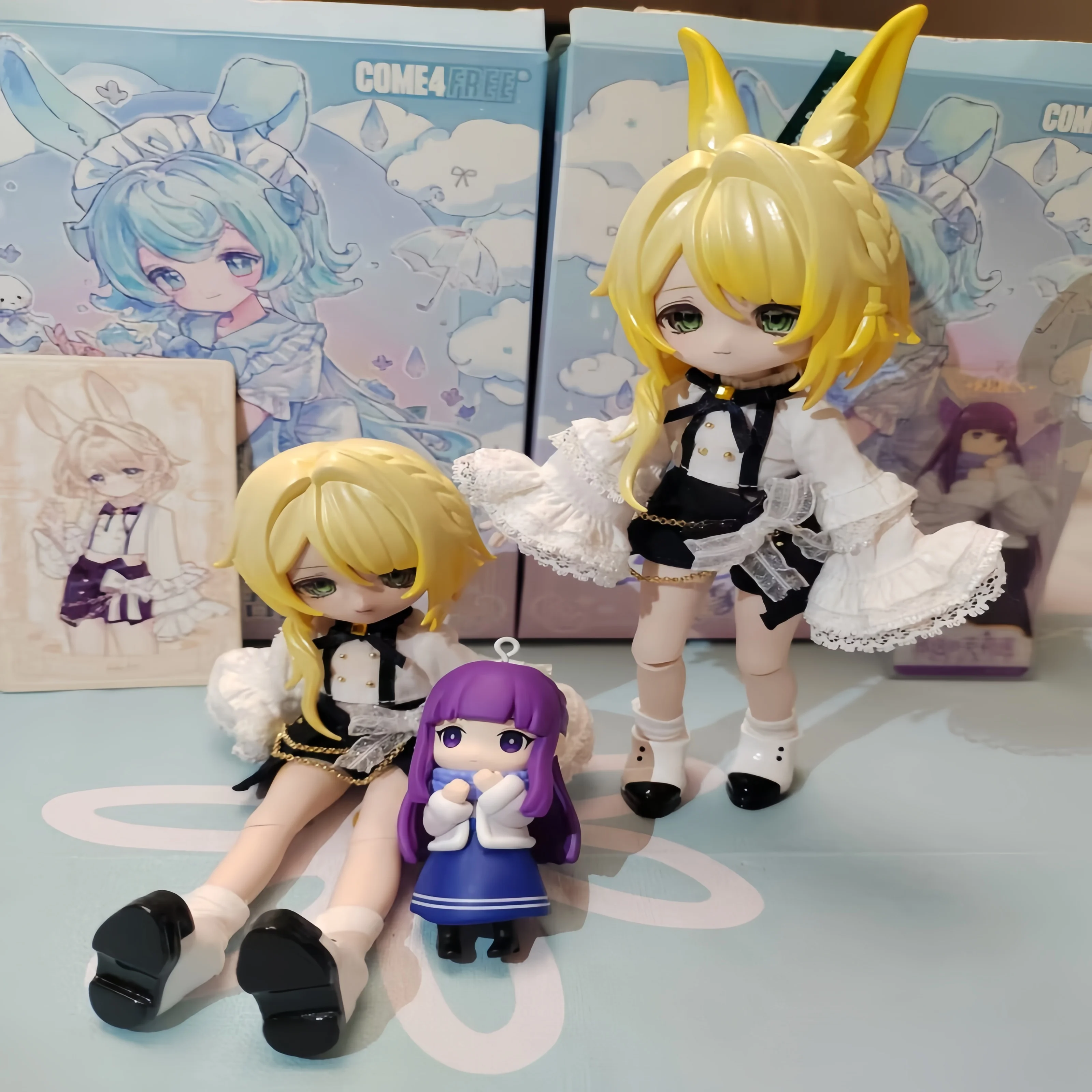 

Come4free 1/12 Bjd Blind Box Bonnie Meteorological Star Language Series Action Figure Kawaii Rabbit Bjd Decora Articulated Gift