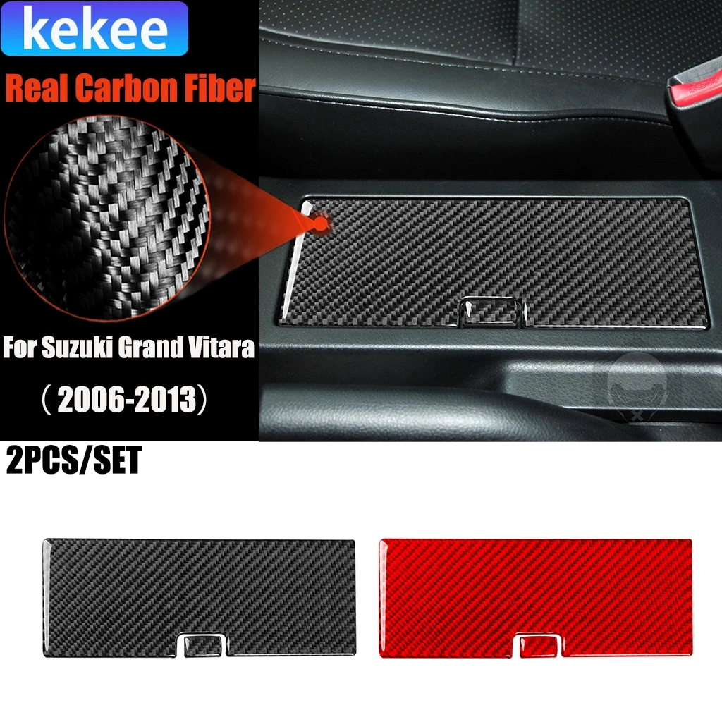

Автомобильные аксессуары из углеродного волокна, центральный держатель для чашки, панель для хранения, внутренняя отделка, мягкая наклейка для Suzuki Grand Vitara 2006-2013