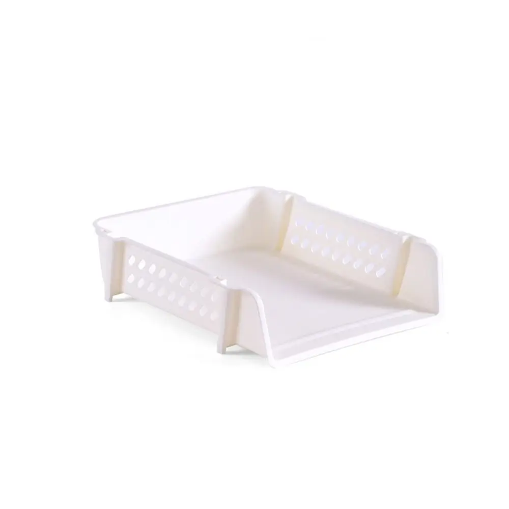 

Simple Desktop Organizer Stackable File Rack File Organizer Papers Rack A4 File Storage Tray INS Style Plastic Documents