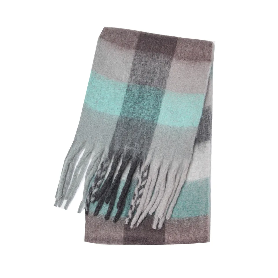 2026 Winter Thick Warm Scarf Women Cashmere Shawl and Wraps Pashmina Neckerchief Bufanda Female Rainbow Hairy Tessel Echarpe New, image 11