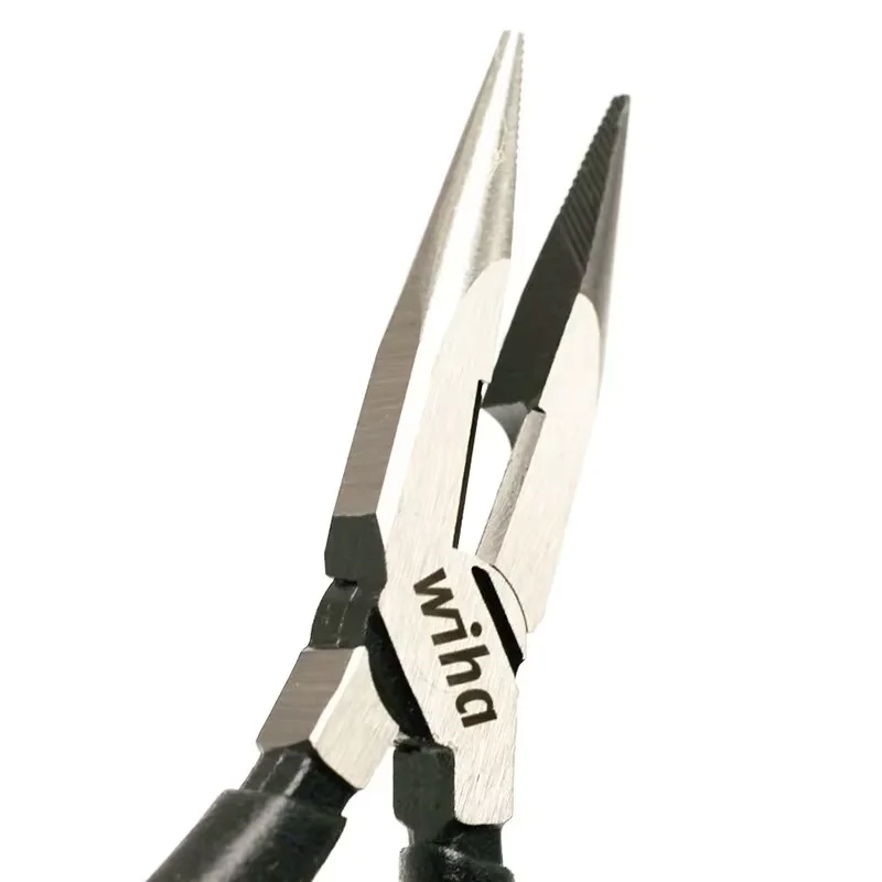 Wiha 45841 Black Forest 160mm Needle Nose Pliers, 64 HRC, Multipurpose Pliers for Clamping and Cutting Wires