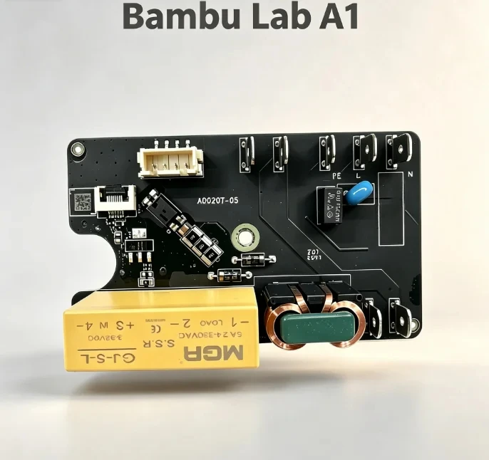 Płyta sterująca zasilaniem AC do drukarki 3D Bambu Lab A1, model DLB021-V2, przeznaczona do drukarki 3D Bambu Lab A1 i do naprawy drukarek 3D Bambu Desktop.