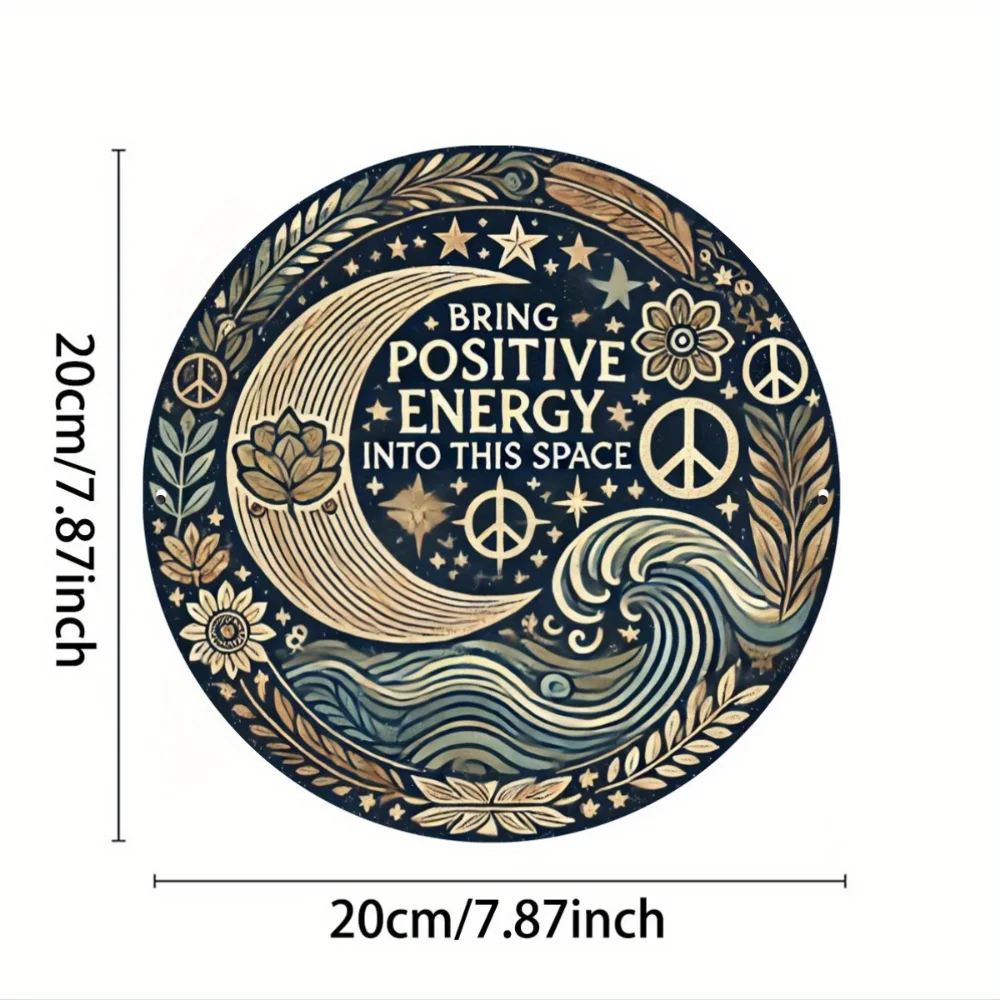 الألومنيوم احباط منحوتة الطاقة الإيجابية جدار الفن علامة ديكور للمنزل مطعم بار مقهى فناء المرآب ديكور ذكي