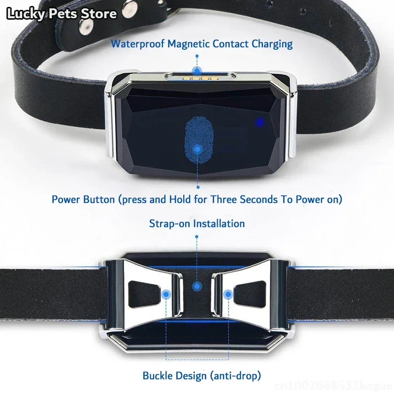 スマートGPSトラッカー,ペットの首輪,犬の首輪ロケーター,紛失防止アラーム,タグ追跡デバイス,音声モニター,牛と羊のファインダー,防水,ip67