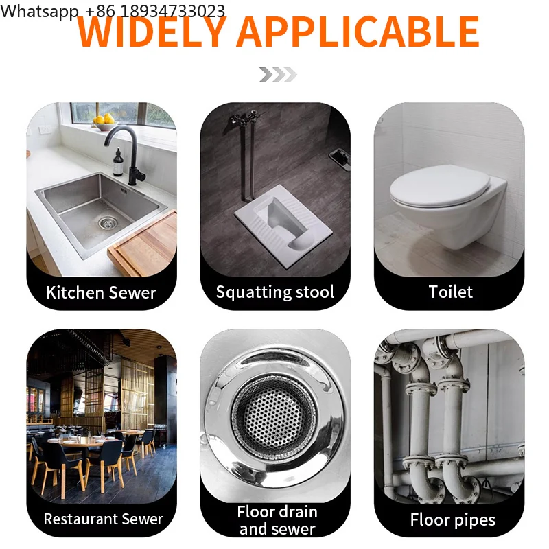Kitchen and Toilet Bowl Drain Electric Cleaning Tool  Snake Sewage Pipe Unclogger Portable High-pressure Washing Equipment