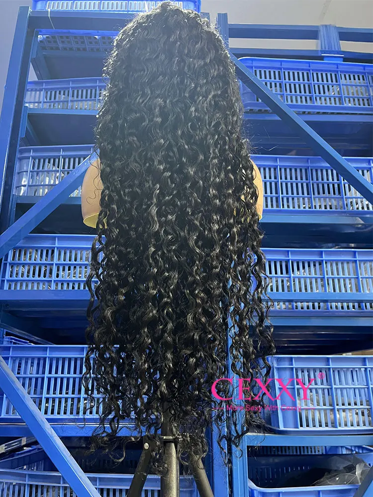 30 40 بوصة شعر مستعار مجعد 13x6 HD الدانتيل الشفاف أمامي شعر الإنسان موجة عميقة شعر مستعار أمامي 250% كثافة الشعر الخام البرازيلي للنساء