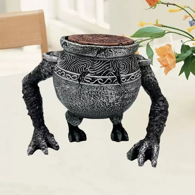 14cm Game Peripheral Warrior Pot Andler Jar Pot Brother Model Resin Ornaments Platinum Amulet Model Gift Toys Collection