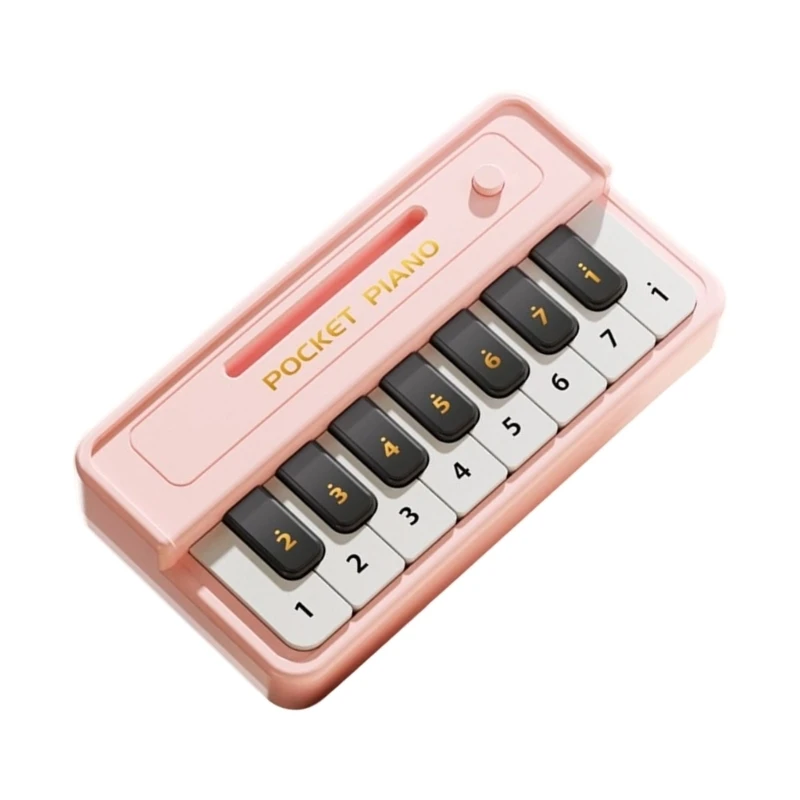 Small Pocket Piano for Kids Educational Musical Toy to Inspire Creativity and Develop Early Music Skills Plastic Texture