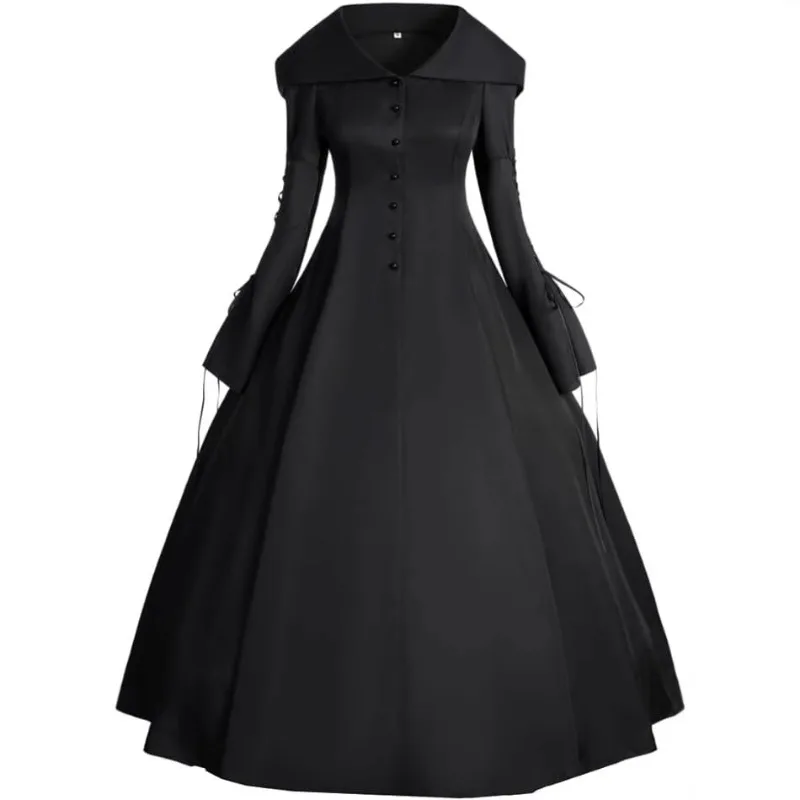 

Carnival Queen Goth Dress Cosplay Medieval Vampire Dress Cos Costume Halloween