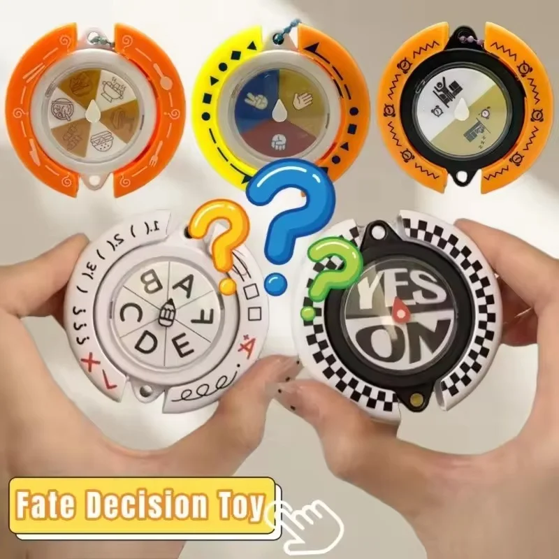 Decision Maker Keychain Funny Selector Toy Handheld Choice Decider Desktop Decor Decision Making Fidget Toy For Adults Kids Gift