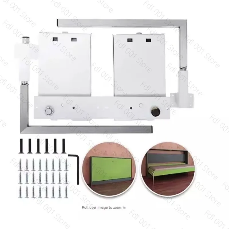 Invisible Accessories Flap Bed Hinge Wall Cabinet BEd Hinge Folding Bed Accessories Lifting Hinge Front Side