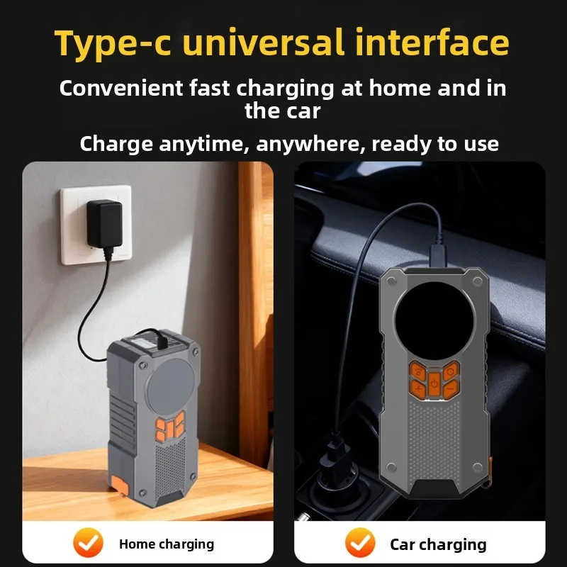 Car wireless portable inflation pump 3-in-1 car mounted multifunctional high-power digital display inflation pump