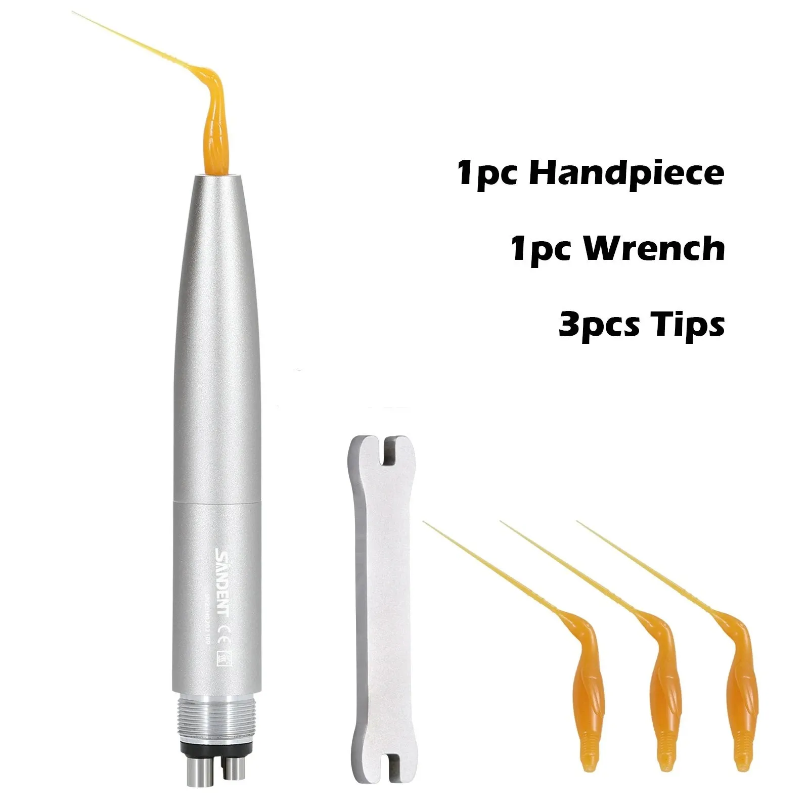 

Ultrasonic Activation Irrigation Scaling Handpiece Dental Air Scaler +3PCS Tips