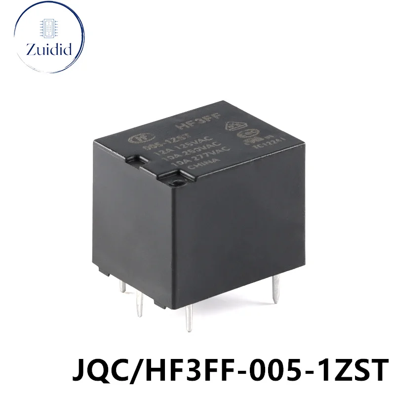 5/1pcs Relay HF3FF JQC-3FF 005-1ZST 012-1ZST 024-1ZST (555) DC 5V 12V 24V 12A 5PIN HF3FF-005-1ZST Conversion Power Relays