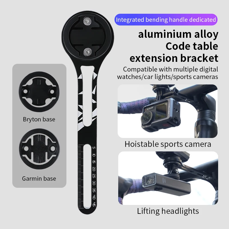 Bike Integrated Handlebar Computer Mount Bicycle Handlebar Cycling Computer Holder Road Handlebar Extender Aluminum Alloy Stand