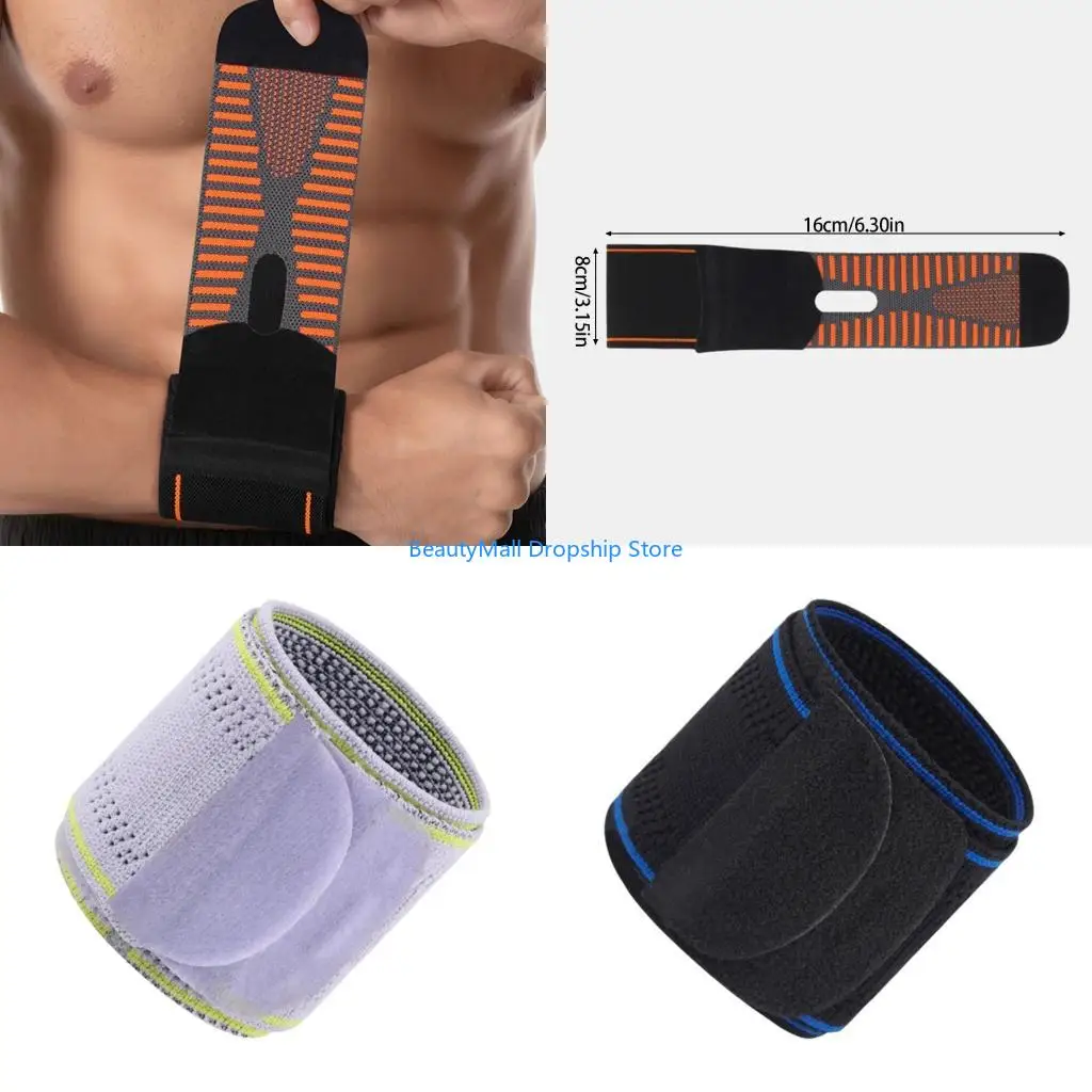 40JD Adjustable Wrist Support Brace For Basketball Tennis Gym Workout Dynamic Compression Relief Joint Pressure 14 Colors