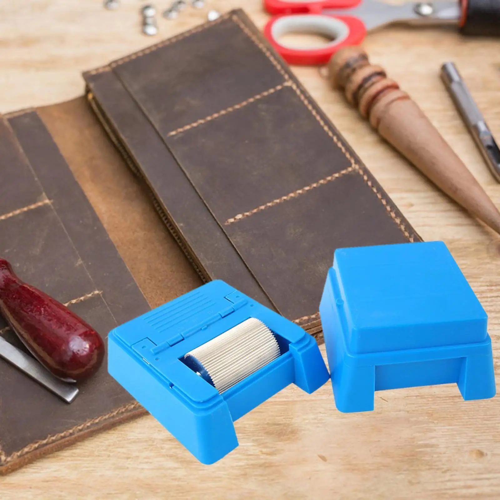 Leather Painting Box Non Stick Repair Paint Craft Applicator Leather Edge Roller for Leather Craft Working Women Handbag Home