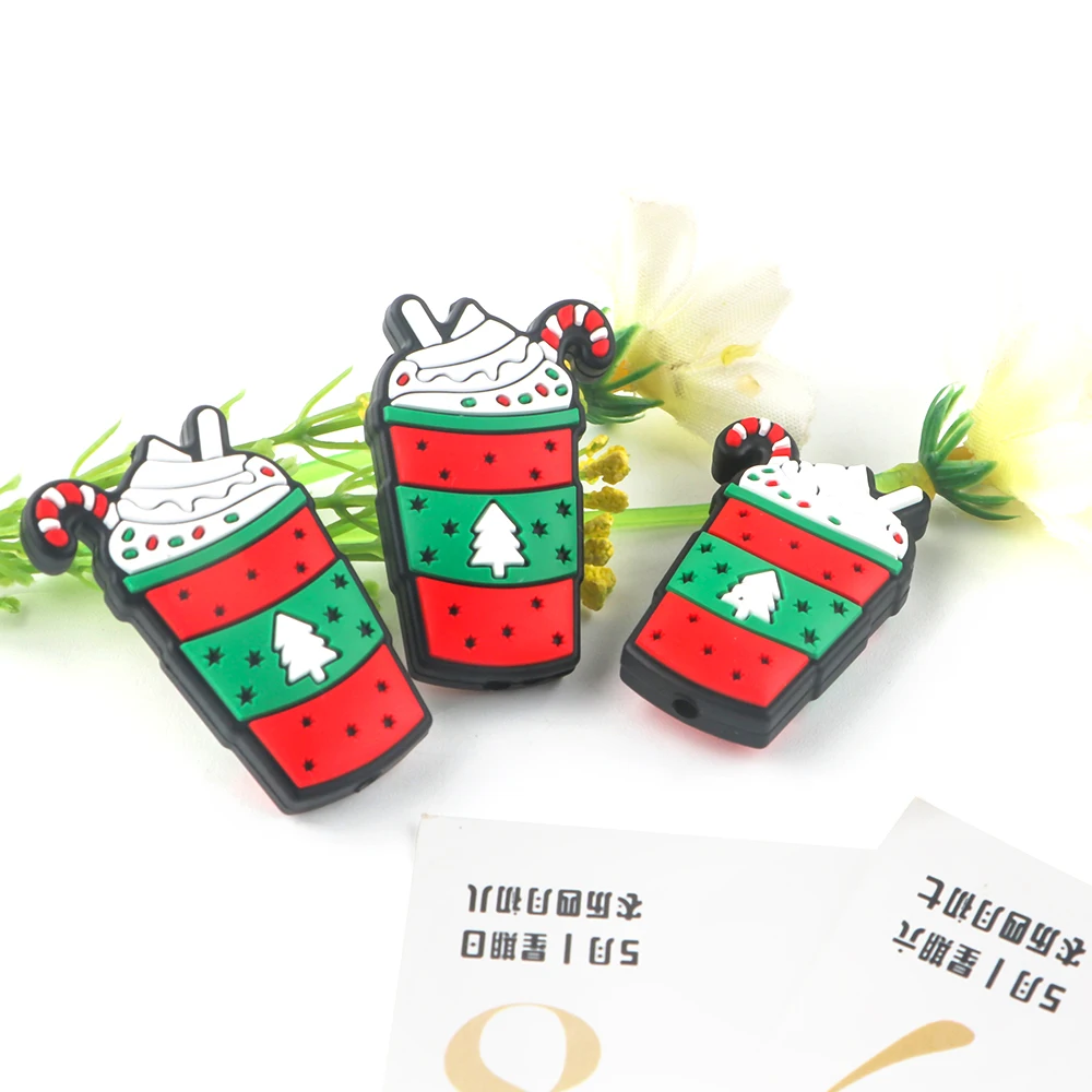 Kovict 5/10Pcs New Silicone Bead Teacher Christmas Styles DIY Necklace Bracelet Jewelry Accessories For Jewelry Making