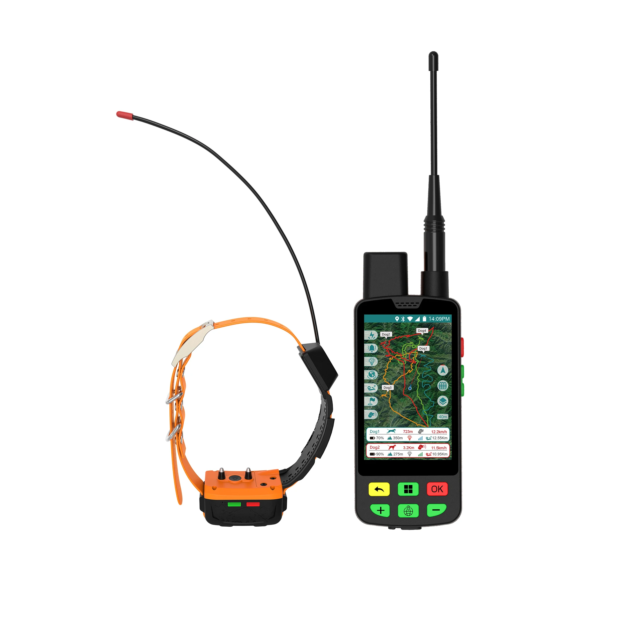 Top Notch Alpha 200 Handheld & TT 15X Dog Tracking And Training Collar Dog