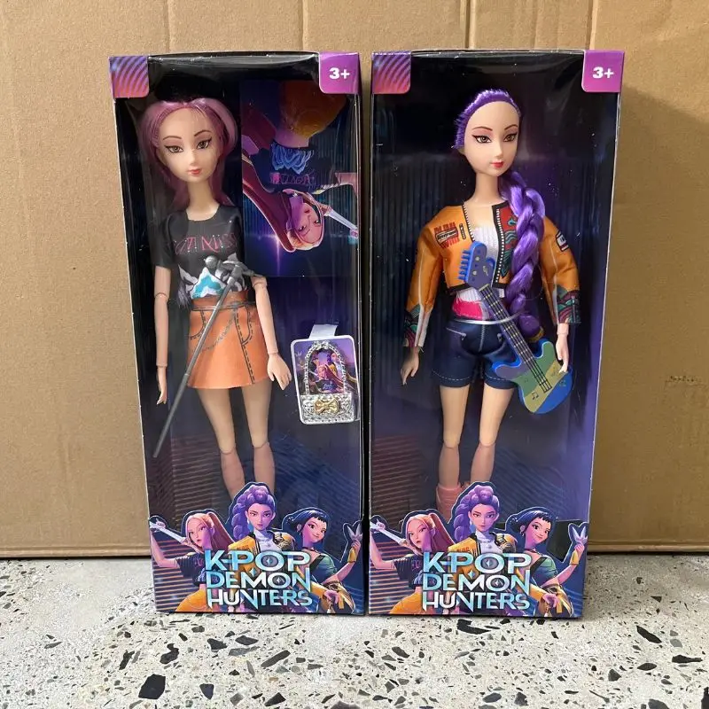 

NEW Kpop Demon Hunters Doll Toys Rumi Mira Zoey Action Figure Toy Beautiful Princess Baby Girl Plastic DIY Toy for Girls