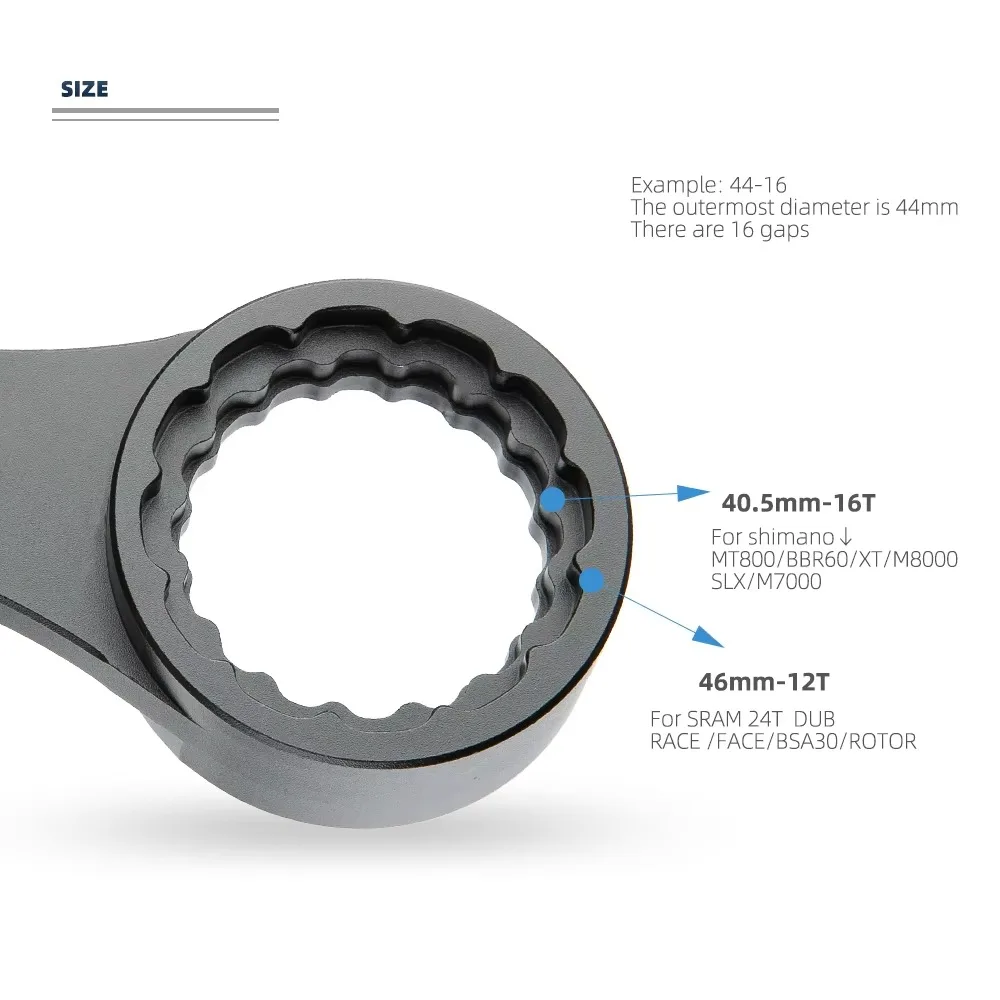 10-in-1 BB Wrench Bike Bottom Bracket Install Remover Tool For BB51 BB52 BB91 BSA30 68 73 BBR60 MT800 BB386 XTR M9100 DUB T47