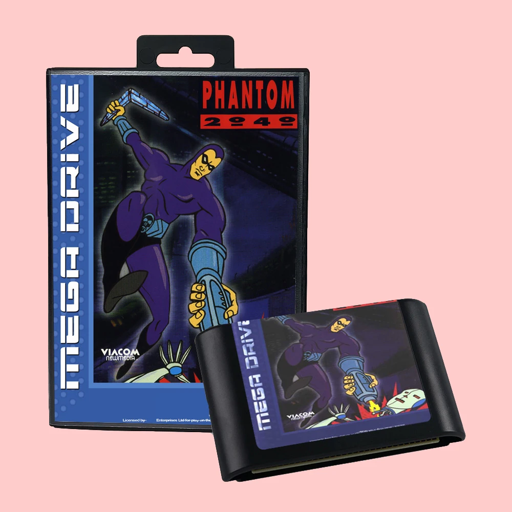 Phantom 2040 EUR Version Game Card Box Handbuch für 16-Bit-Sega MD MegaDrive Genesis-Konsolen