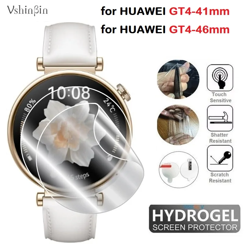 Гидрогелевая пленка из ТПУ для умных часов Huawei Watch GT4 46 мм 41 мм, прозрачная защитная пленка для экрана с защитой от царапин, 10 шт.