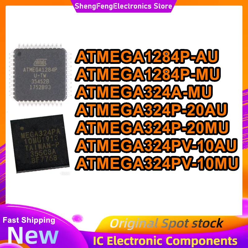 

ATMEGA1284P-AU ATMEGA1284P-MU ATMEGA324A-MU ATMEGA324P-20AU ATMEGA324P-20MU ATMEGA324PV-10AU ATMEGA324PV-10MU IC Новый оригинальный