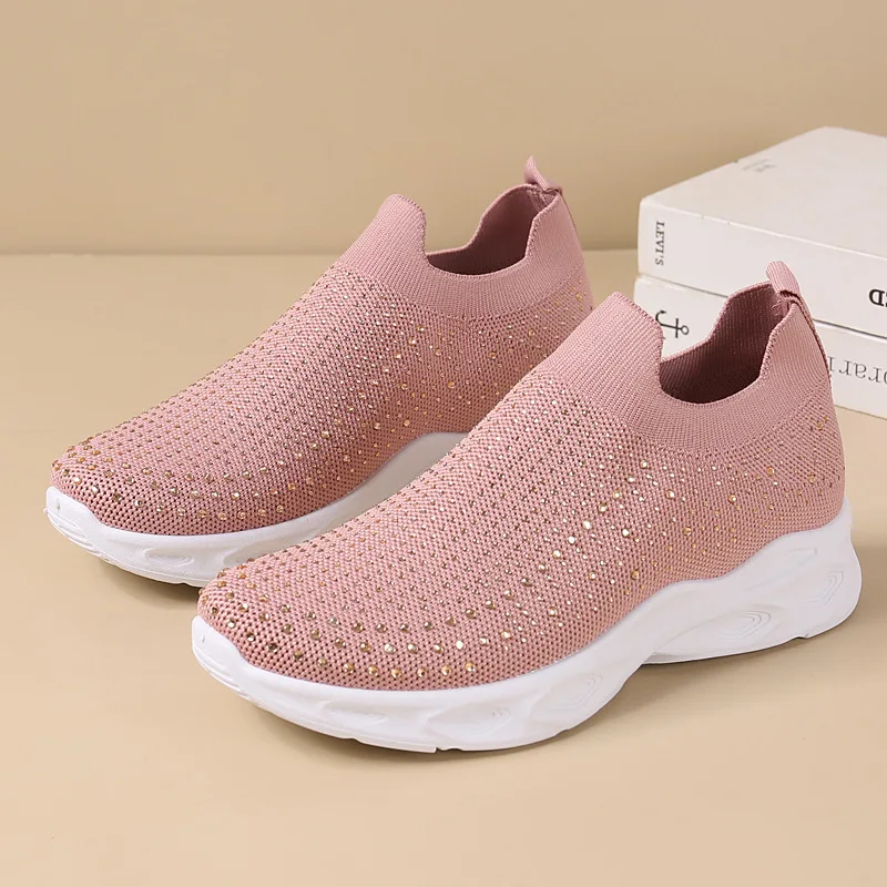 2024 Women's shoes summer new fashion casual shoes mesh comfortable soft sole running shoes breathable  sneakers