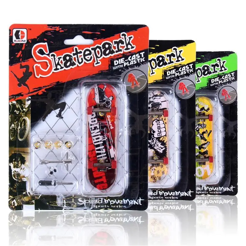 Lightweight Mini Skateboards Kit With DIY Skate Park Tech Parts Deck Stunt Professional Skateboard Tabletop Toys Finger Game