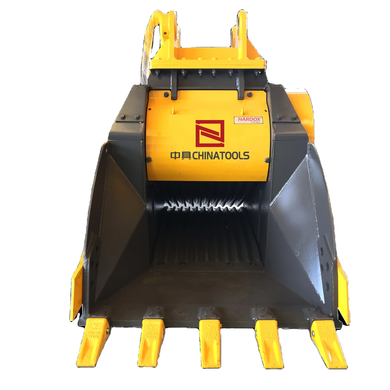 Excavator Hydraulic Rock Stone Crushing Bucket Loader/backhoe Bucket Crusher Price