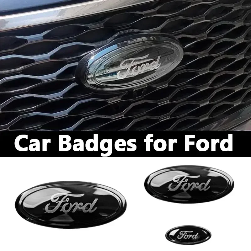 

Car Front Rear Emblem Steering Wheel Logo Badge for Ford Edge L Ranger T8 T9 Explorer Tourneo Transit Fiesta MK4.5 EVOS Equator