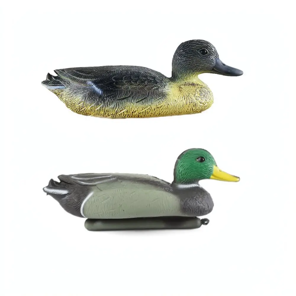 Outdoor Hunting Mallard Duck Decoy Realistic Floating Statue Garden Pond Decoration Lifelike Animal Figurine Ornament