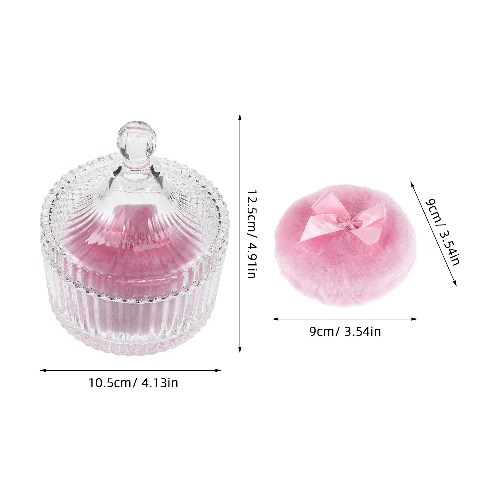 Oversized Pink Powder Puff for Women Body Powder Applicator Ultra Soft Surface Quick Even Dusting Large Round Puff