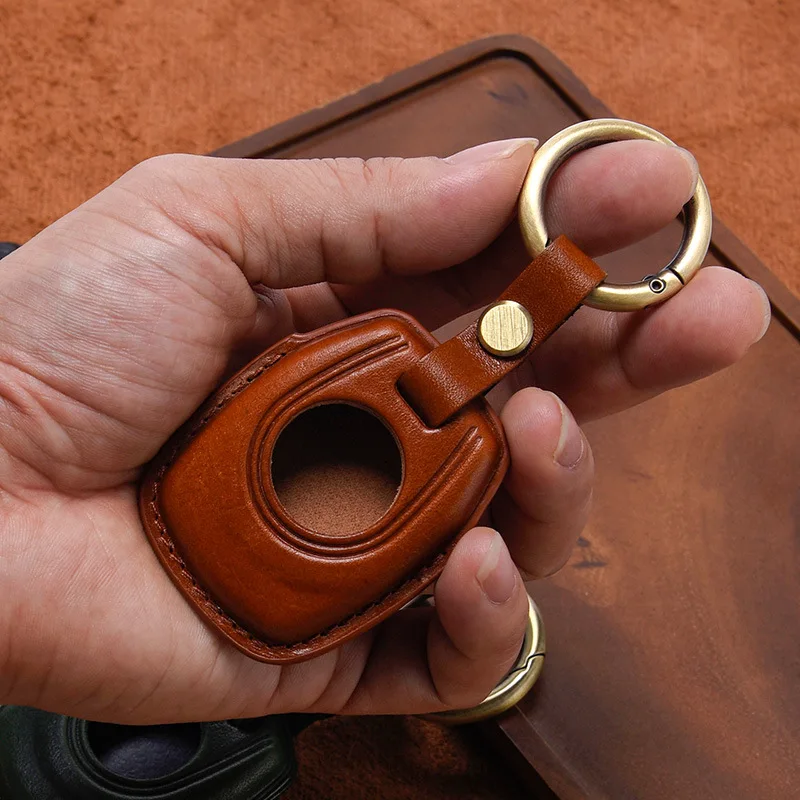 

Handmade Motorcycle Smart Key Genuine Leather Case Fob Cover Keychains For Harley Sportster S 1250 RH1250 RA1250S