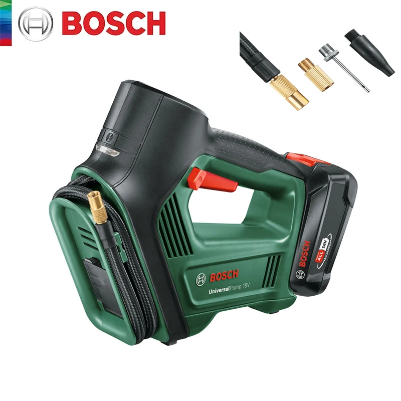 

Bosch универсальный насос 18 в литий-ионный беспроводной электрический воздушный компрессор 67 см надувная трубка для автомобиля мотоцикла