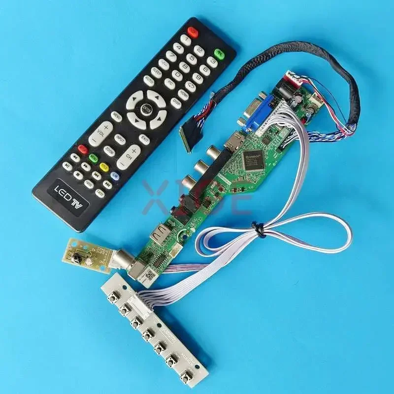 Kit DIY Driver Controller Board For N156B6-L04/L06/L07/L0A/L0B 1366x768 HDMI+VGA+AV+USB Laptop Screen 40Pin LVDS 15.6
