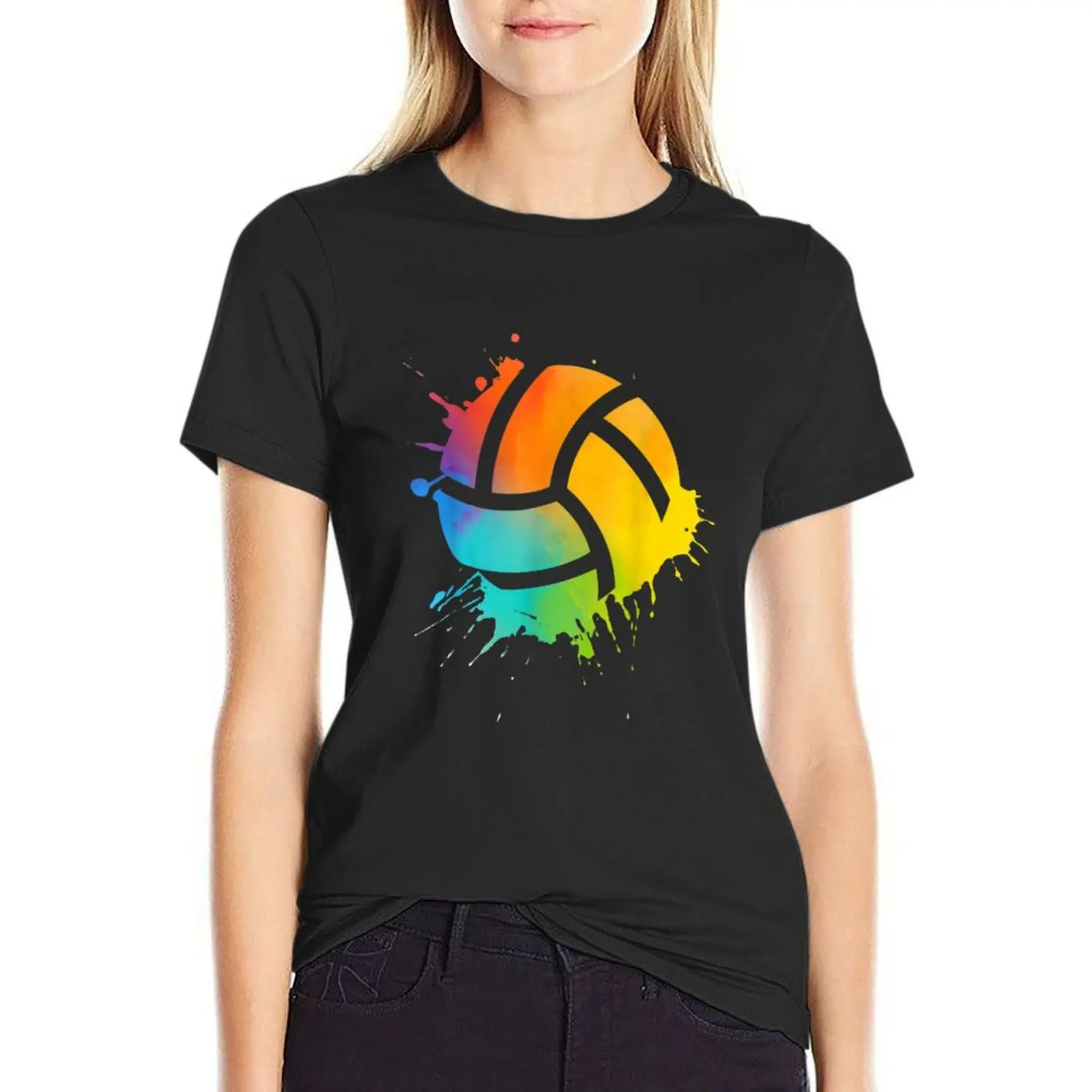 

Beach Volleyball T-Shirt aesthetic clothes blanks oversized white t-shirt dress for Women sexy