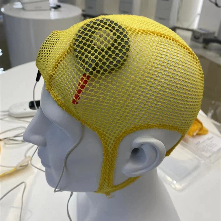 Home use tdcs brain stimulation light therapy helmet for brain stimulation and depression treatment