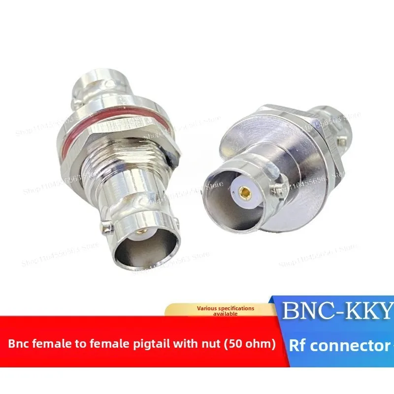 For BNC-KKY Female Hermtic Seal Flange High Vacuum Airtight Wall Coaxial Joint Female Converter Mother Belt Nut Gasket