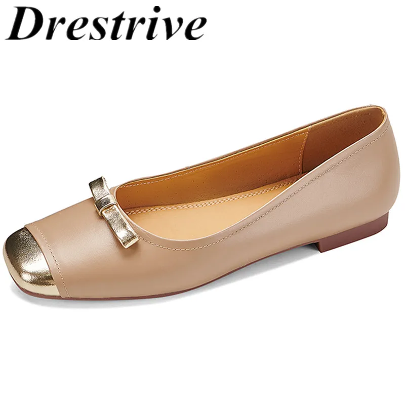 

Drestrive/202202 элегантные женские туфли-лодочки с квадратным носком, осенняя обувь ручной работы на толстом низком каблуке с узлом-бабочкой на мелкой плоской подошве