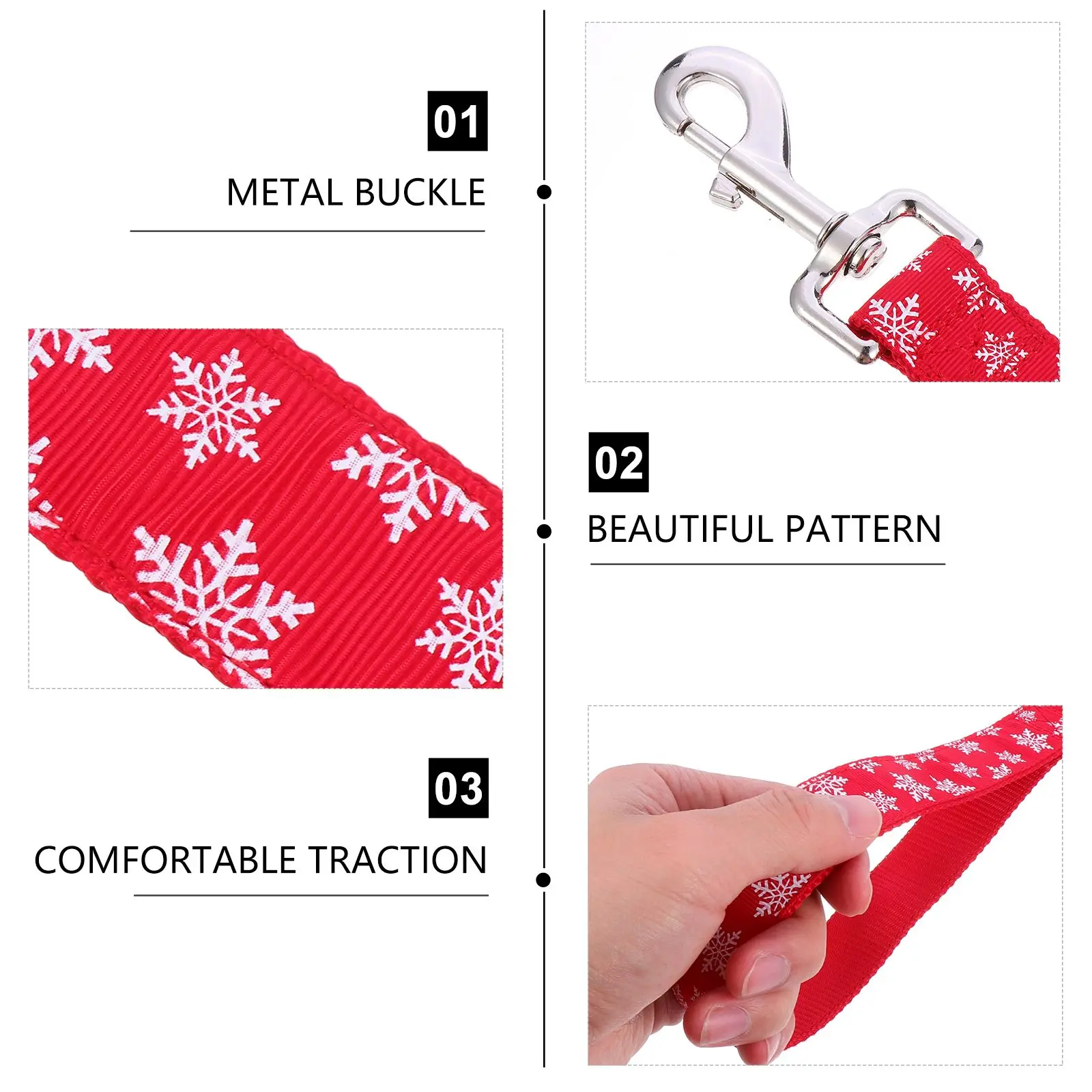 

Snowflake Necklace Set Dog Collar Christmas Festive Collars Pets for Dogs Holiday The