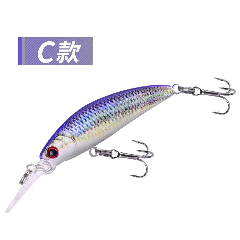 1PCS Crankbait Minnow Fishing Lure Sinking Hard Bait 50mm/5.8g Artificial Bait Fishing Wobblers Swimming Carp