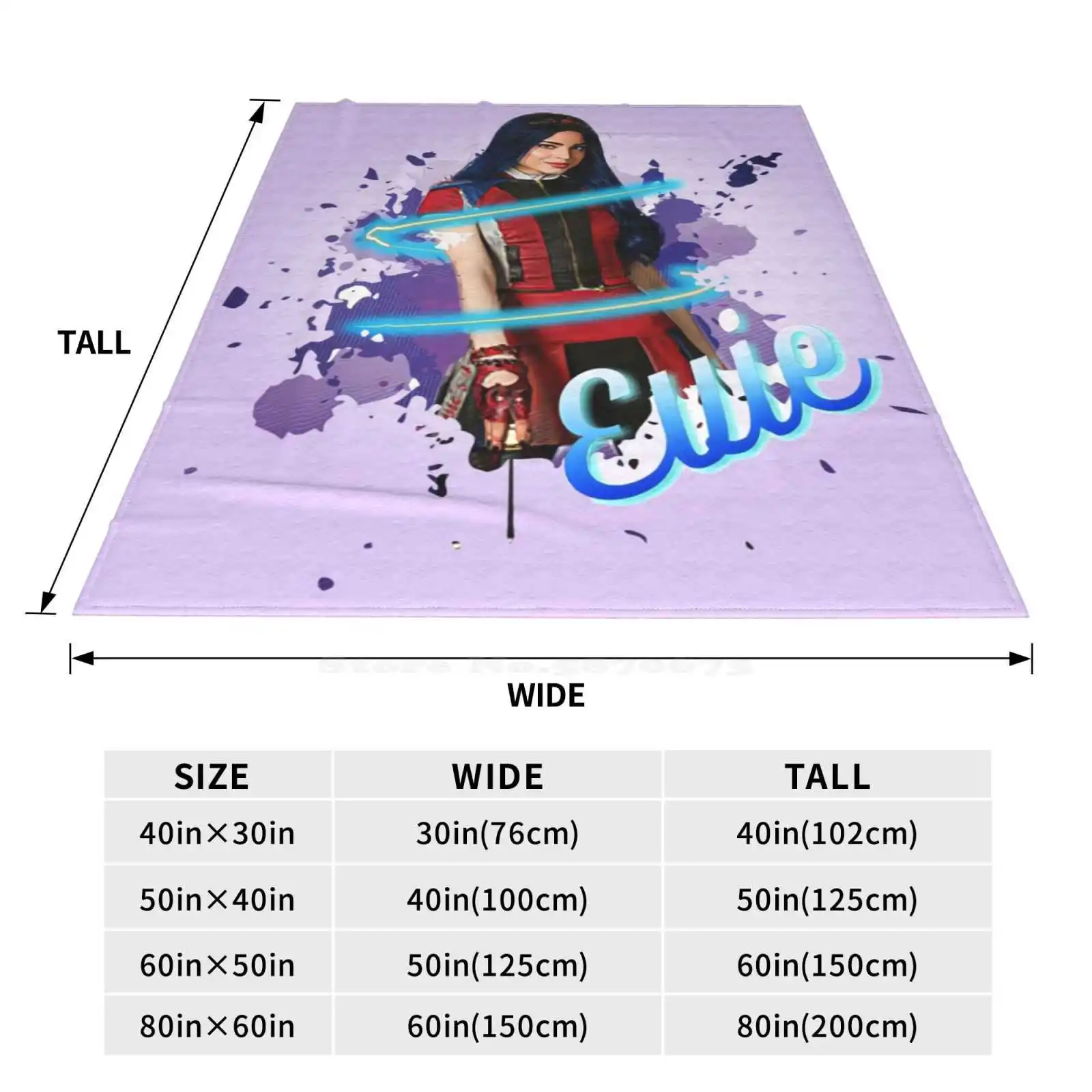 Evie Princess-Descendants 3 Soft Warm Light Thin Blanket Evie Descendants Descendants Evie Queen Evie Sofia Carson Evie Evie image 4