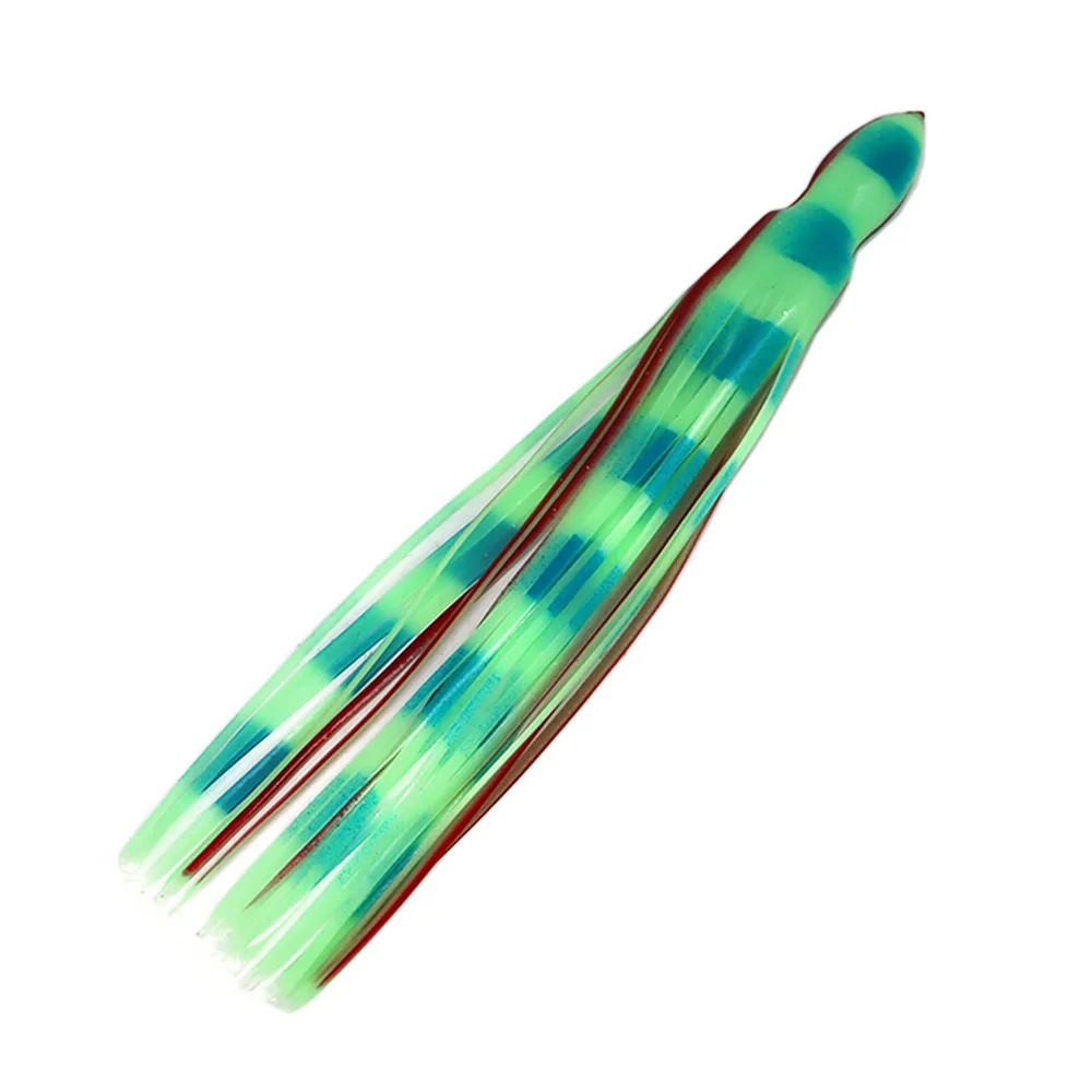 Thunfisch-Köder Big Game Marlin-Röcke Weiche Tintenfisch-Köder 10 Stück 12 Zoll Gummi-PVC-Angelköder zum Schleppen Ersatz-Oktopus-Röcke Köder – Detail 12